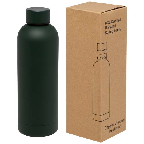 Bouteille isotherme personnalisée 500ml inox recyclé Spring Green flash